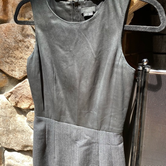 Theory SIZE 2 Dress: Leather/Wool - Picture 3 of 5